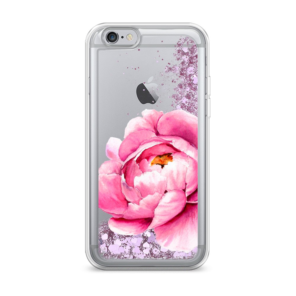 

Жидкий чехол с блестками "Прекрасный пион" на Apple iPhone 6S, 0104S94-1
