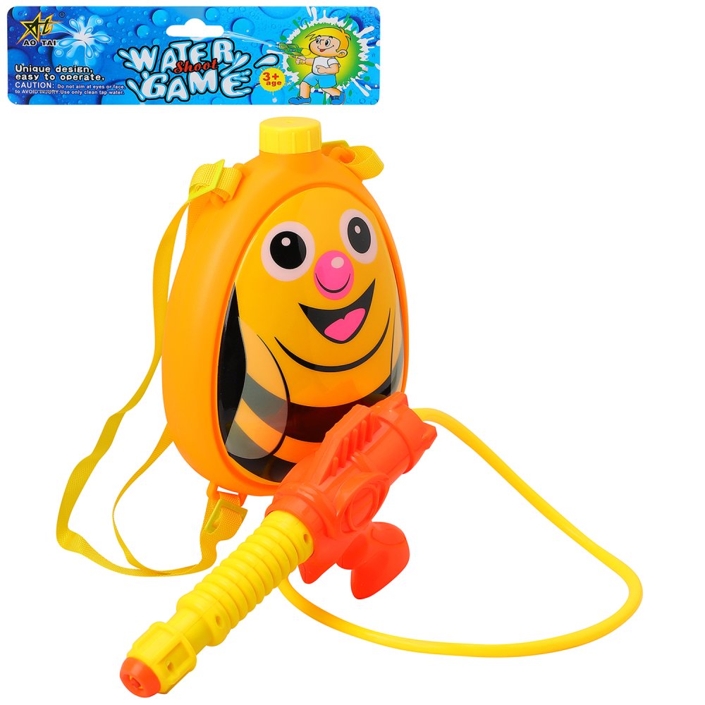 Водный пистолет детский Компания друзей с рюкзаком Пчелка, желтый, JB0210908