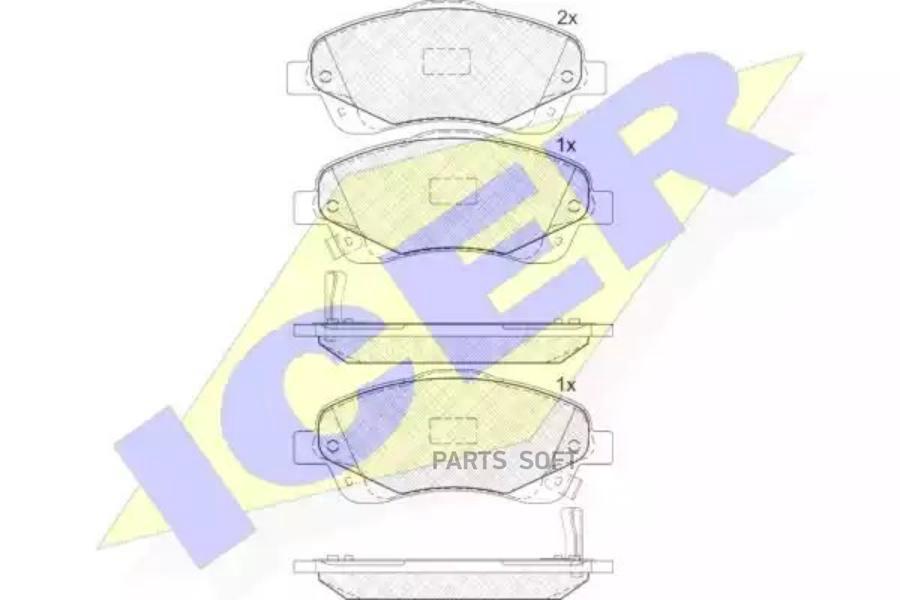 

Тормозные колодки ICER 181573