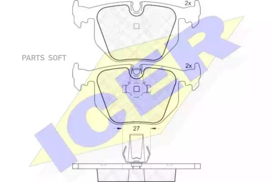 

Тормозные колодки ICER 181549