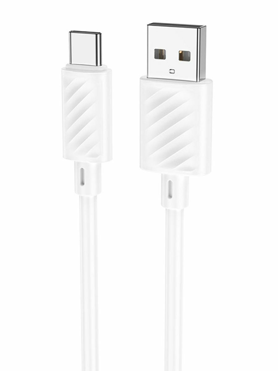 

Кабель Hoco X88 Gratified USB - Type-C, 3 А, 1 м, белый, X88 Gratified