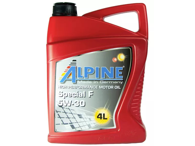 фото Масло масло моторное синтетическое alpine special f 5w-30 4l 0100189