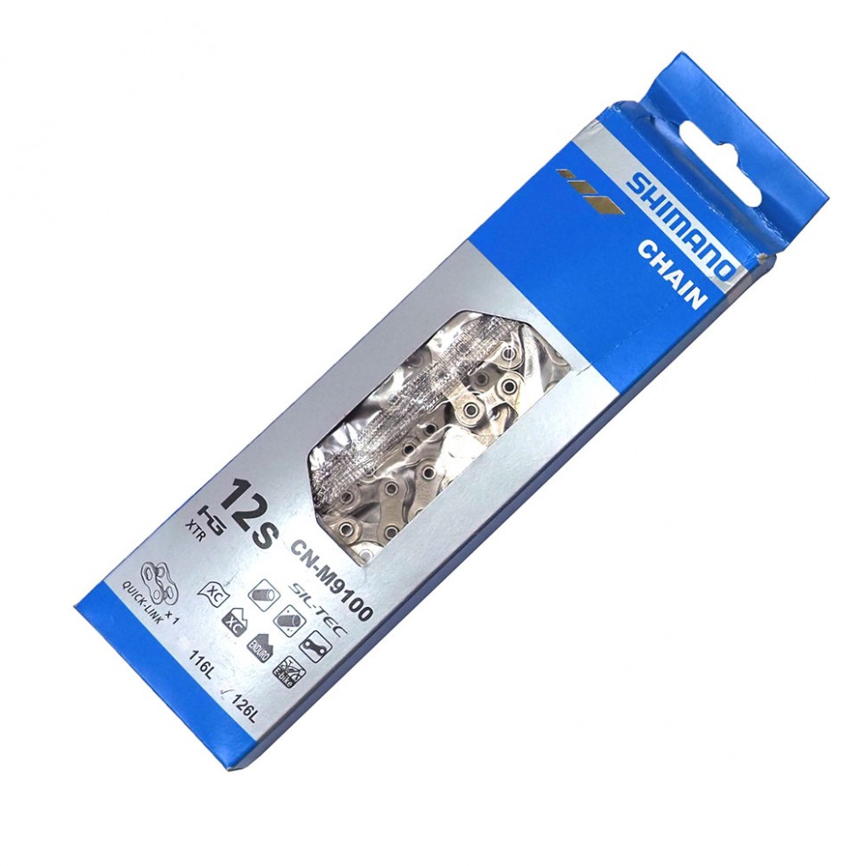 

Цепь Shimano XTR CN-M9100, 12 скоростей, Серебристый