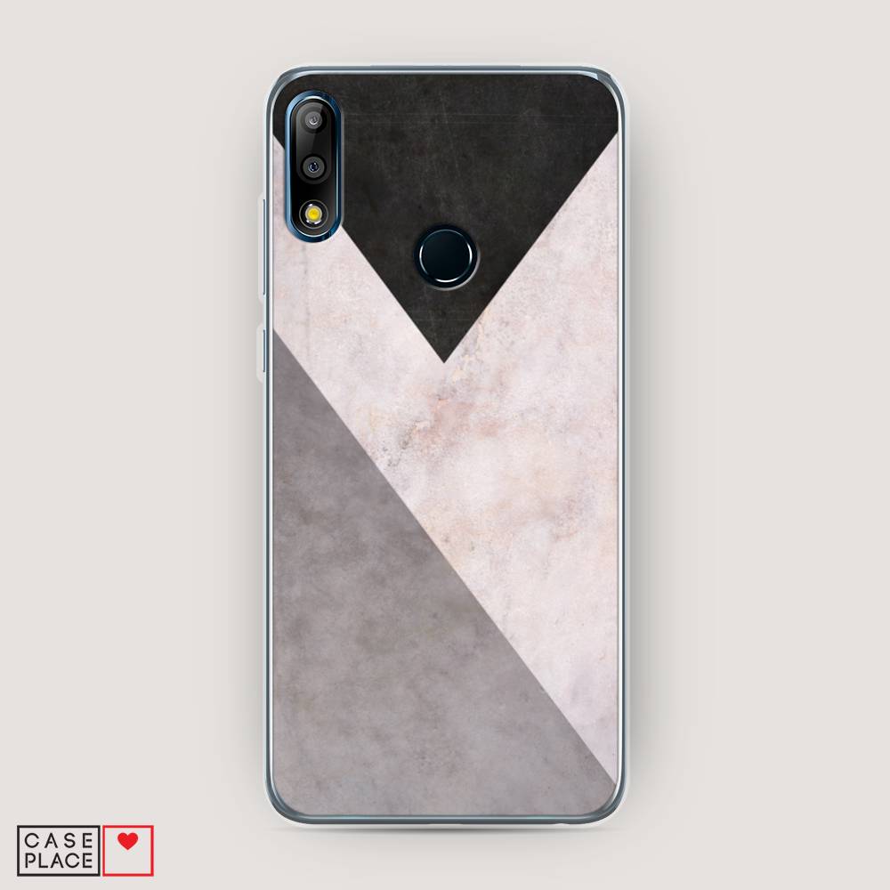 

Чехол Awog на Asus Zenfone Max Pro (M2) ZB631KL "Геометричный мрамор", Бежевый, 43850-3