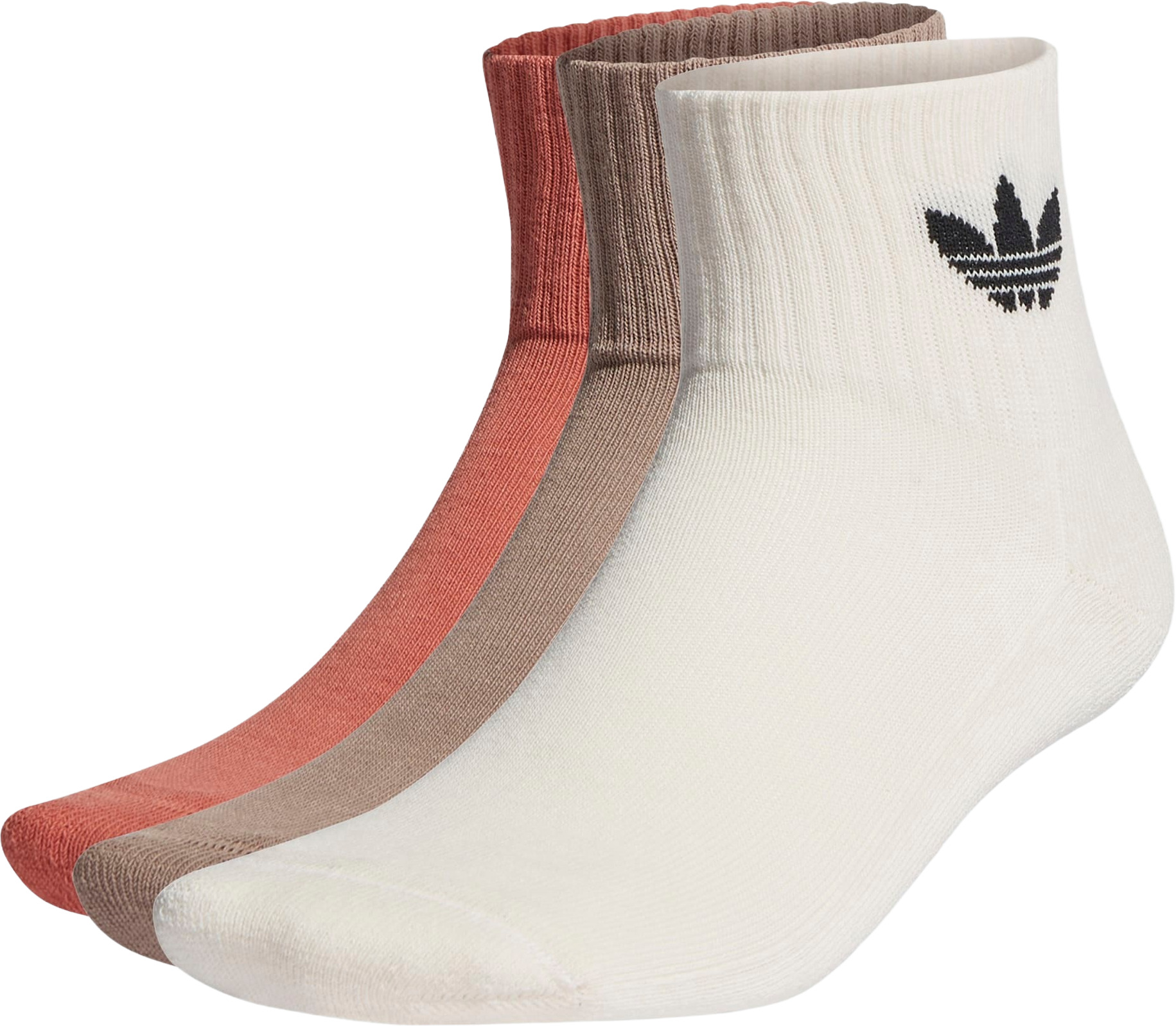 фото Комплект носков женских adidas mid ankle черных 36-38