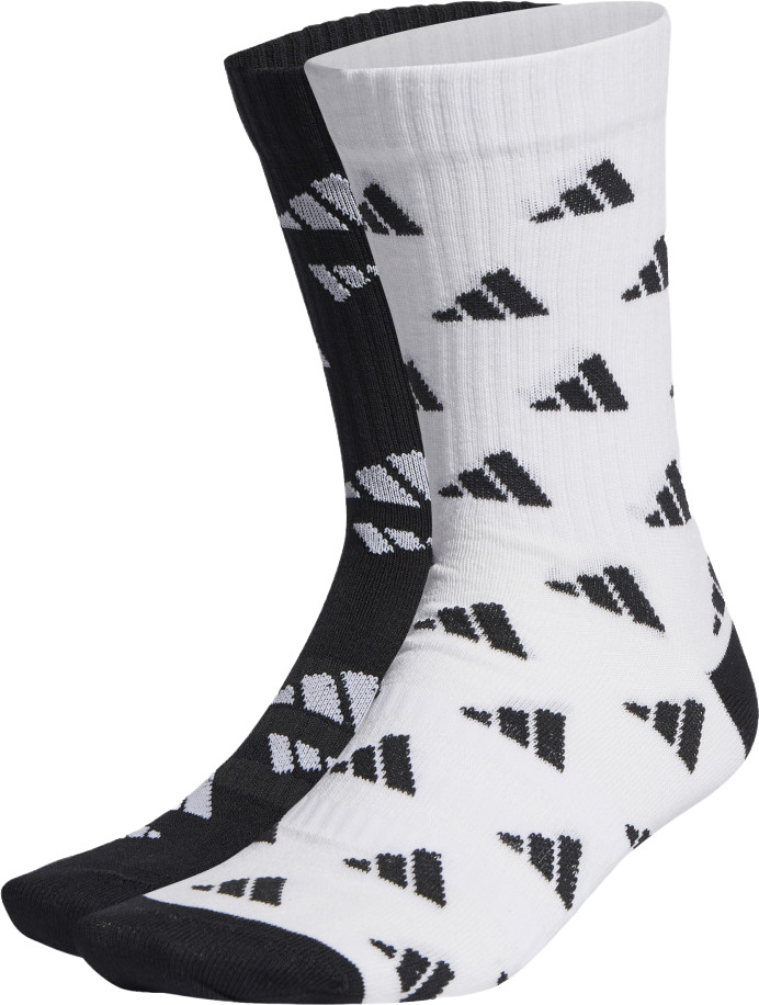 

Комплект носков женских Adidas Crew Aop 2Pp черных 36-38, Crew Aop 2Pp