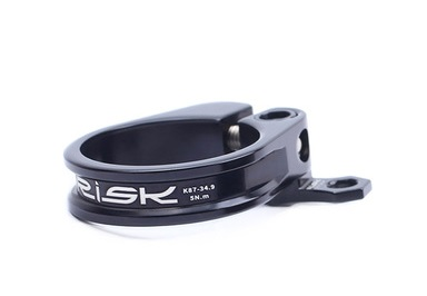 Хомут для подседельного штыря Risk K87. с кольцом под рубашку 34.9 мм Черный