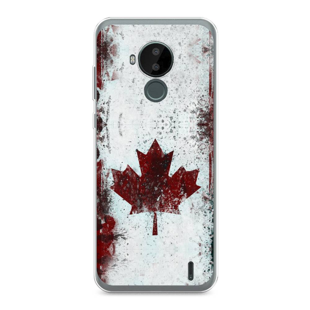 

Чехол Awog на Nokia C30 / Нокиа C30 "Канада", Белый;красный;черный, 124850-5
