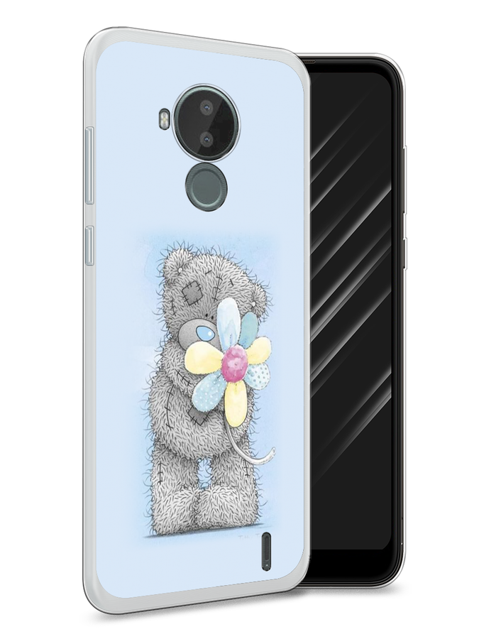

Чехол Awog на Nokia C30 / Нокиа C30 "Me to you с ромашкой", Голубой;серый;желтый, 124850-2