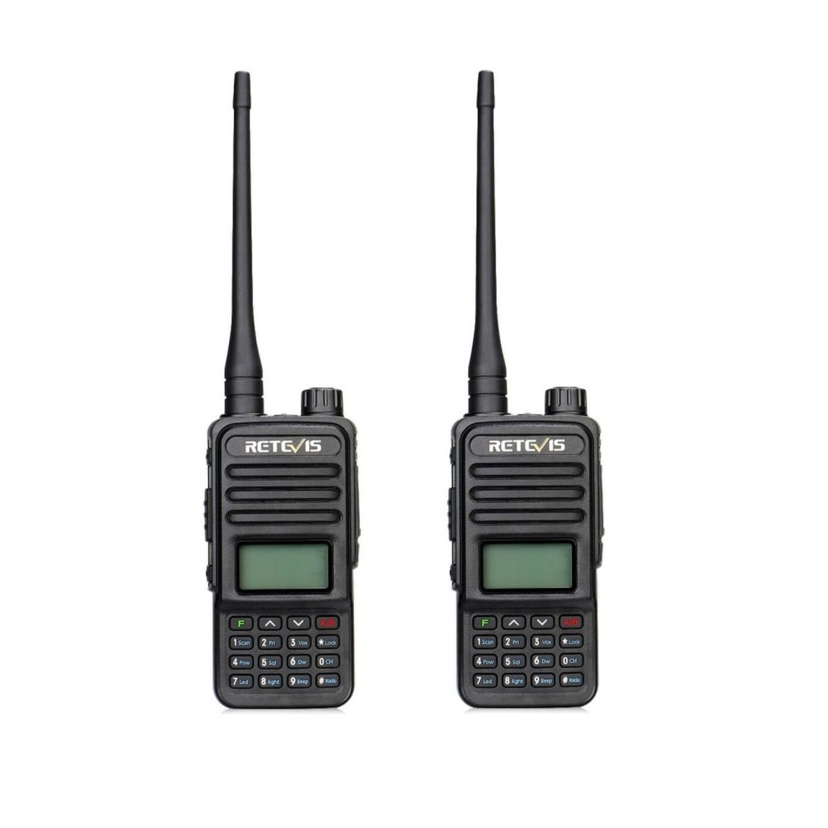 Рации Retevis RT85 VHF 136-174MHz/UHF 400-480MHz, 200 каналов, hands free, 4000 м, 2 шт.