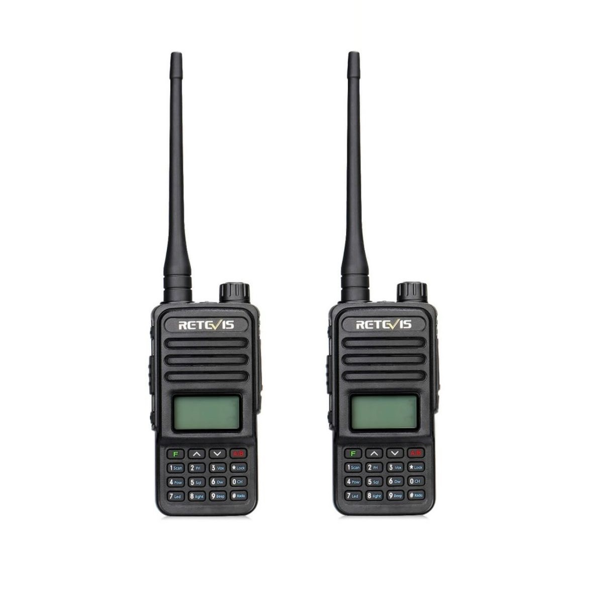 фото Рации retevis rt85 vhf 136-174mhz/uhf 400-480mhz, 200 каналов, hands free, 4000 м, 2 шт.