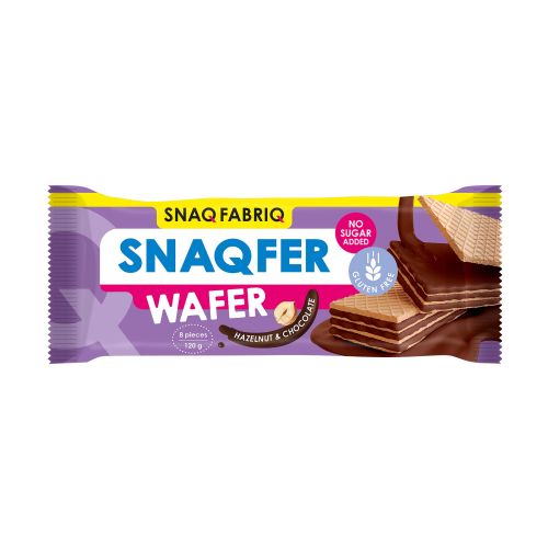 

Вафли, Snaq Fabriq SNAQFER WAFER, шоколад-фундук, 1 шт х 120 г, SNAQFER WAFER "Шоколад-фундук" 120г