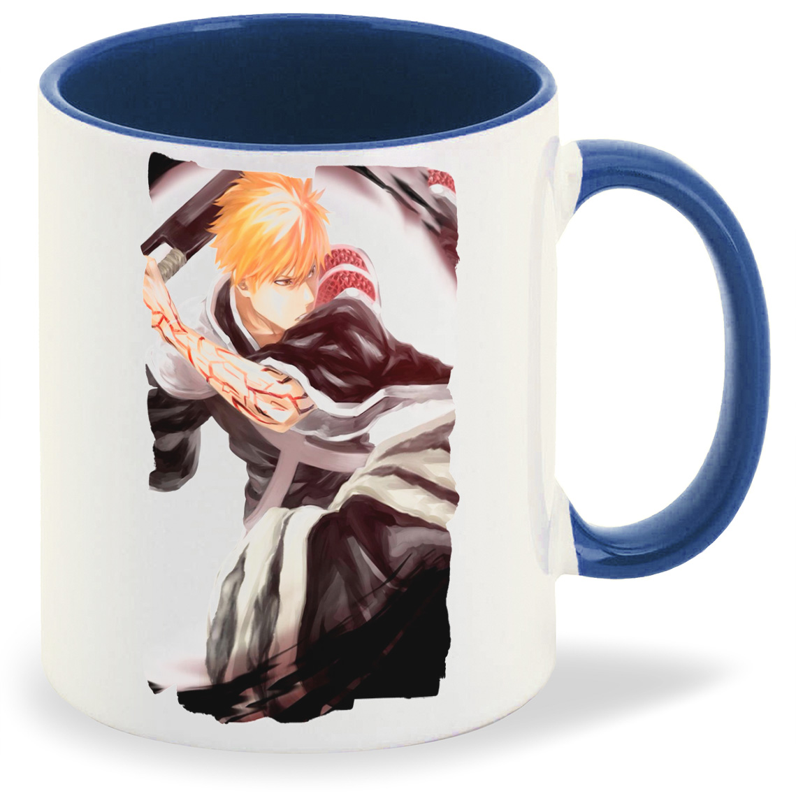 фото Кружка coolpodarok аниме блич ичиго куросаки blich ichigo kurosaki (у парня рука в крови)