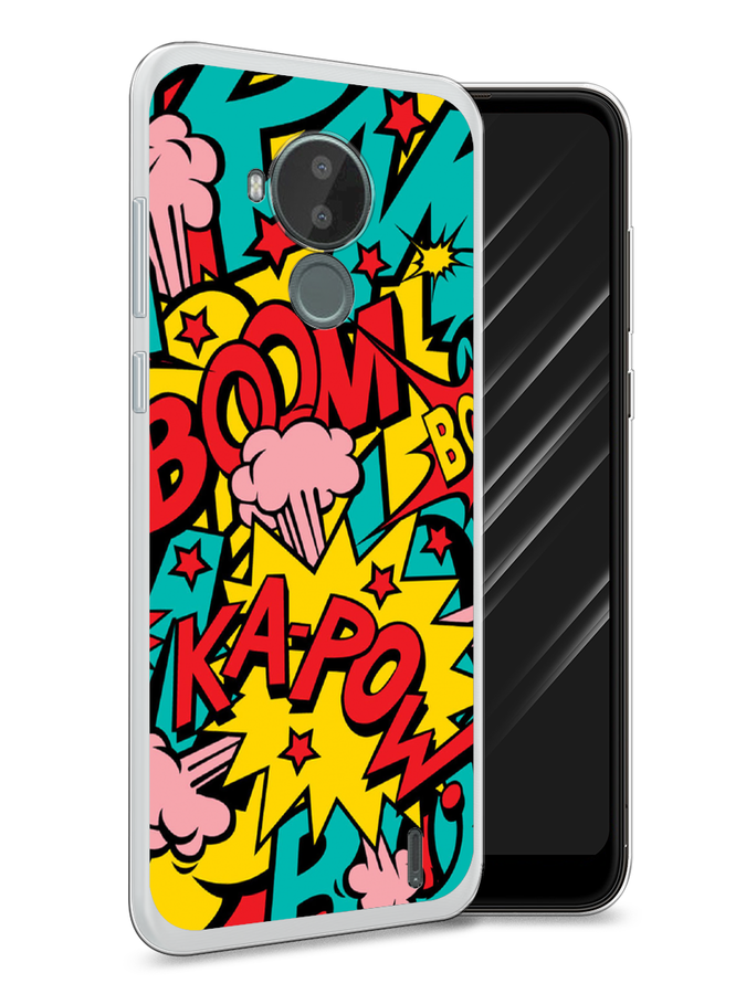 

Чехол Awog на Nokia C30 / Нокиа C30 "Постер pop art", Голубой;желтый;красный, 124850-9