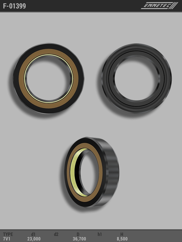 

Сальник рулевой рейки EMMETEC 23x36.7x8.5 (7V1) F-01399, F-01399, F01399