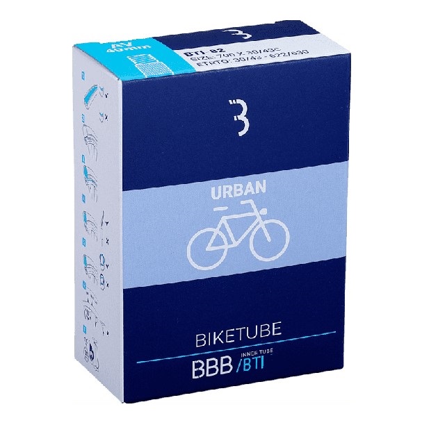 

Велосипедная камера Bbb Biketube Bti-82 28", 1,1"-1,7", Черный, Biketube Bti-82