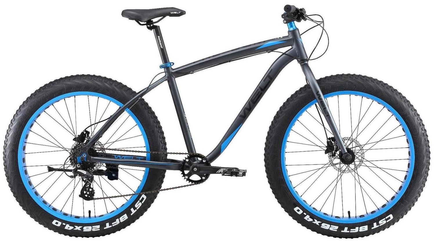 фото Велосипед welt fat freedom 1.0 2021 one size matt black/blue