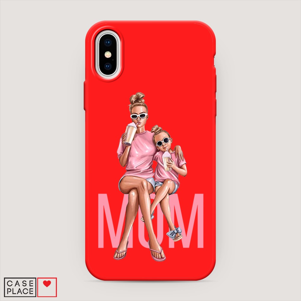 

Чехол Awog на Apple iPhone X (10) / Айфон X (10) "Lovely mom", Разноцветный, 11053-1