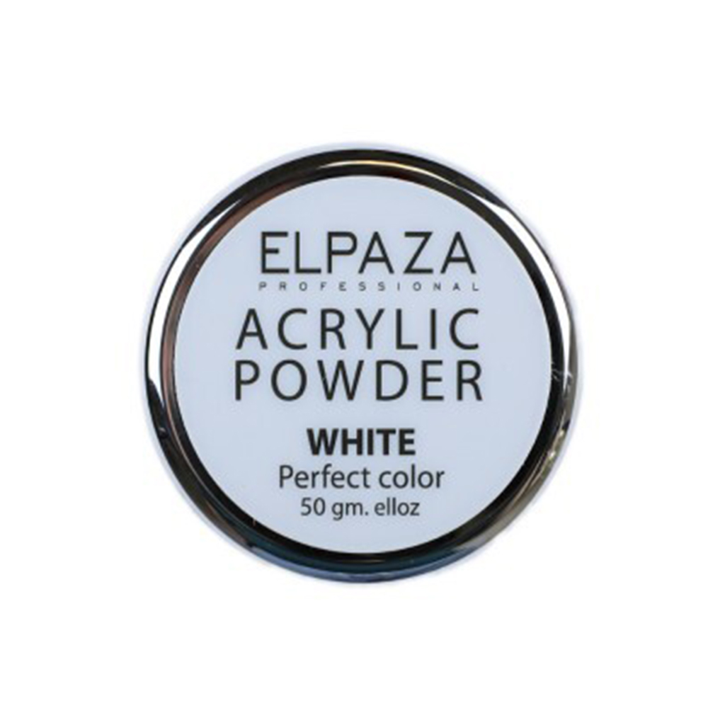 Акриловая пудра Elpaza Acrylic Powder White 50gm гидроизоляция акриловая жидкая резина 12 кг чёрный