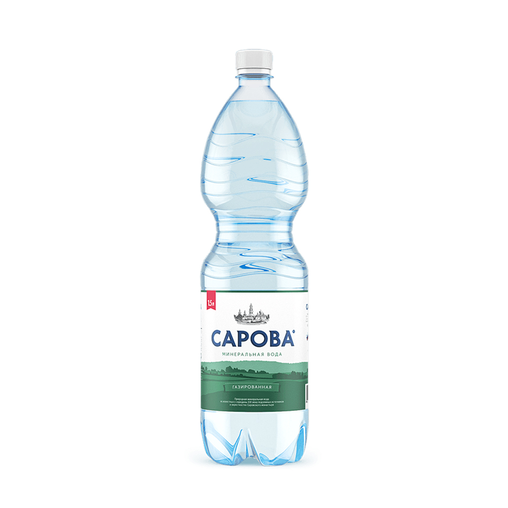 

Вода минеральная Сарова | газированная, 1,5 л