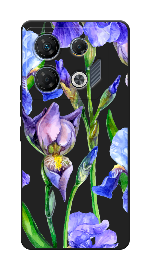 

Чехол Awog на Infinix GT 10 Pro "Синие ирисы", Фиолетовый;голубой;зеленый, 3104852-1