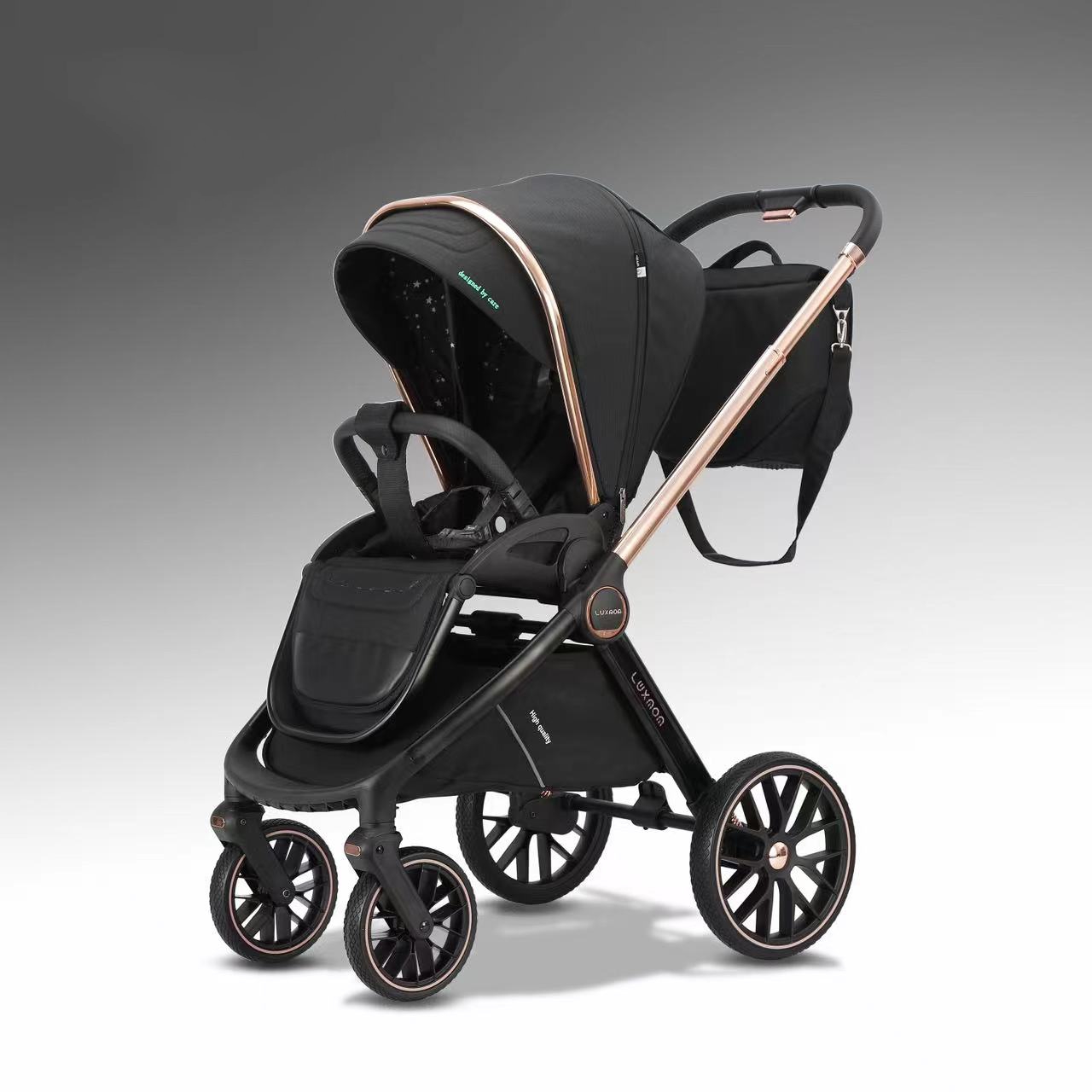 

Коляска прогулочная Luxmom 788 черный, 788