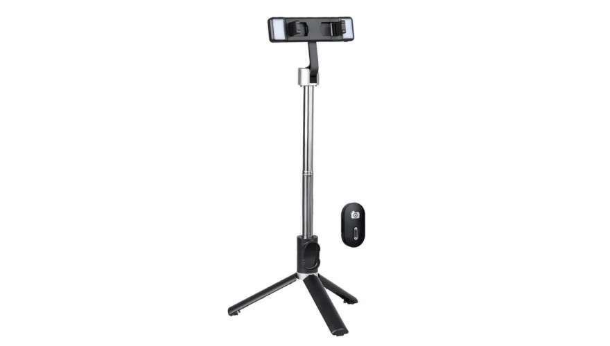 фото Монопод со штативом selfie stick tripod bluetooth led p60d