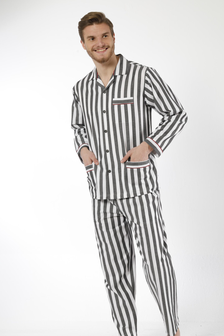 Пижама мужская K Shop Kocabey-1.4007 серая S (товары доставляются из-за рубежа)