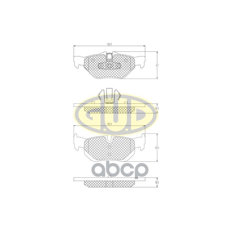 

КОЛОДКИ ТОРМ ЗАДН BMW 125i 11BMW 128i 0813BMW 1шт