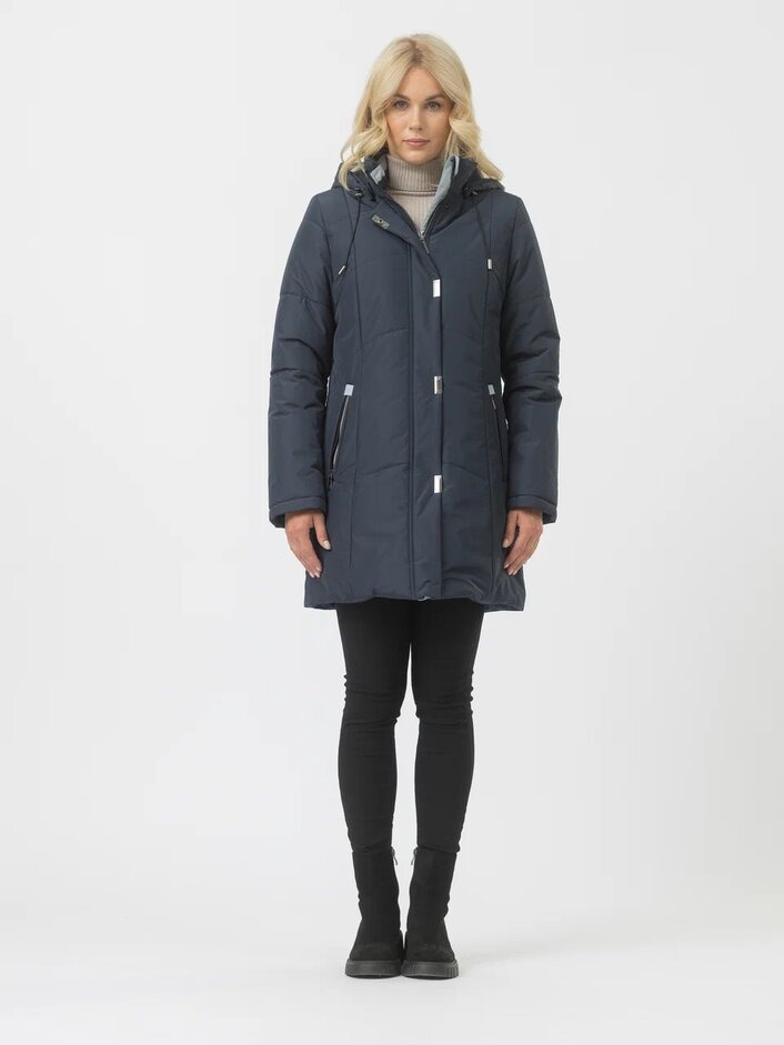 

Пальто женское Maritta 30-3037-10 синее 50 EU, Синий, 30-3037-10