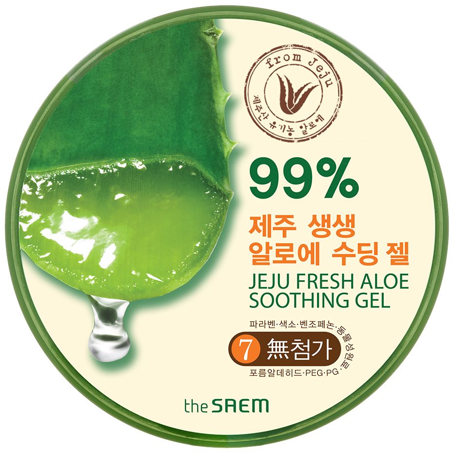 Гель для тела The Saem Jeju Fresh Aloe увлажняющий, 99% алоэ 300 мл fresh idea мочалка для тела косичка нейлоновая сетка с ручками 1 шт голубая