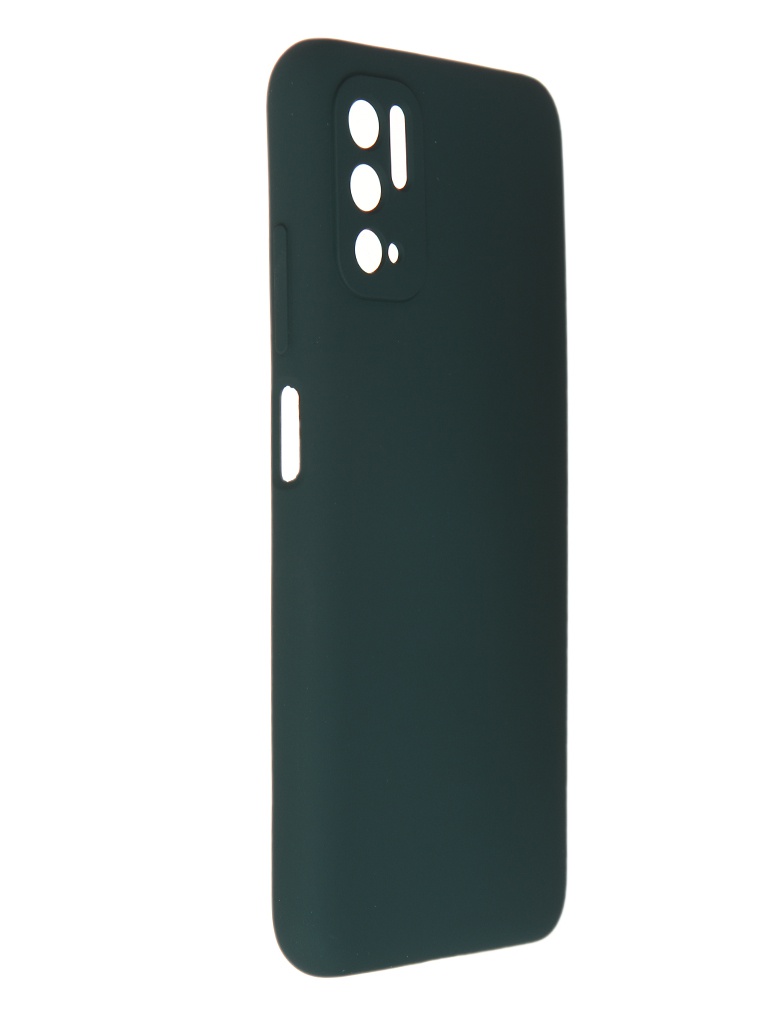 фото Чехол pero для xiaomi poco m3 pro liquid silicone dark green pcls-0083-ng