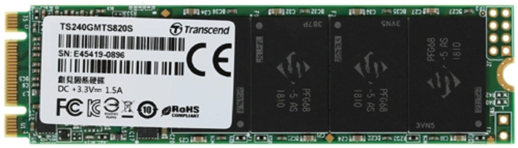 

SSD накопитель Transcend JetDrive 825 M.2 2280 240 ГБ (TS240GJDM825), JetDrive 825