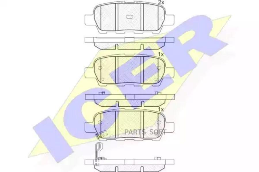 

Тормозные колодки ICER 181509