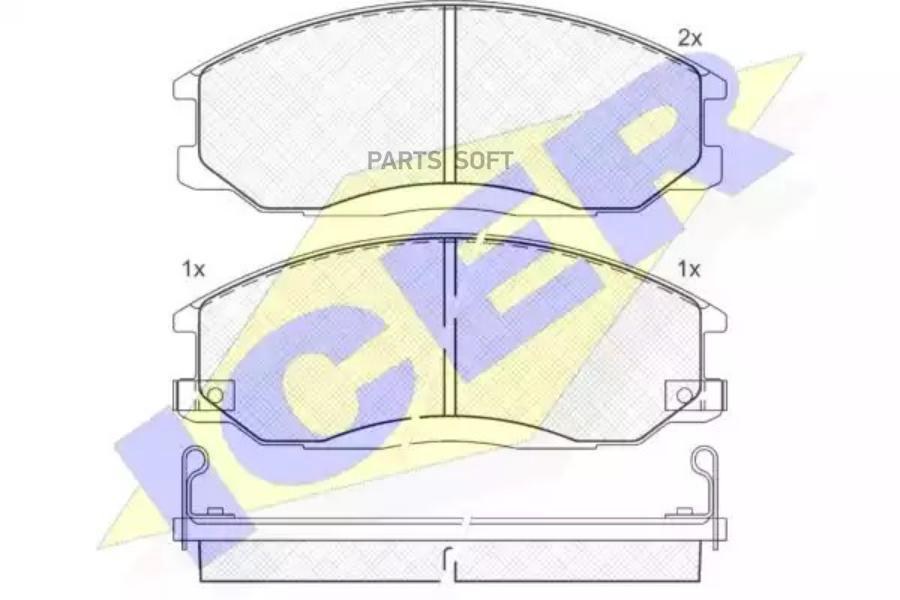

Тормозные колодки ICER 181372