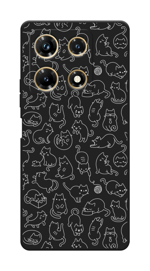 

Чехол Awog на Infinix Note 30 Pro "Шкодливые котики", Прозрачный;бежевый, 3104552-1