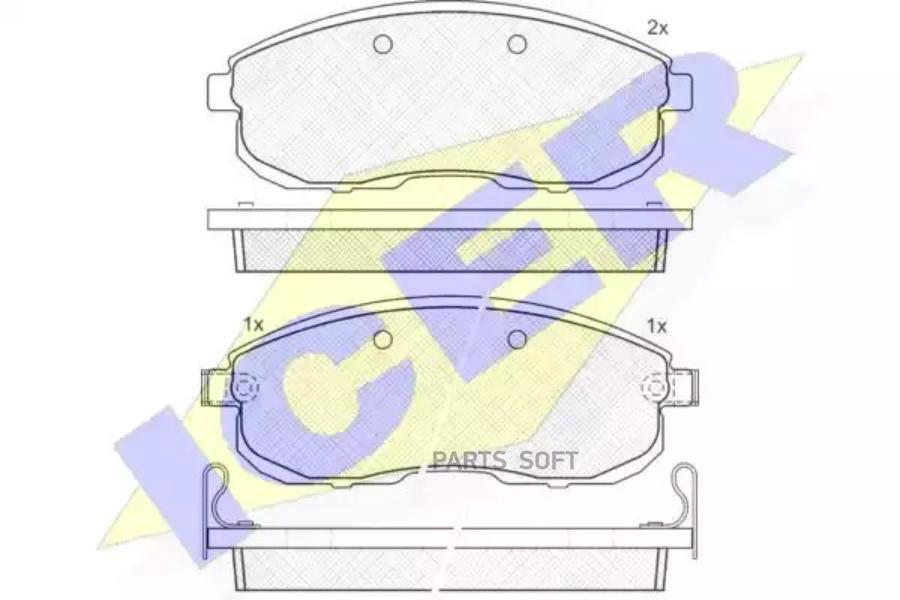 

Тормозные колодки ICER 181101