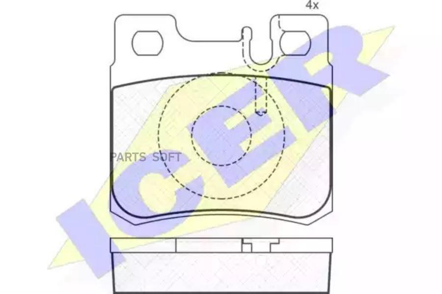 

Тормозные колодки ICER 180978
