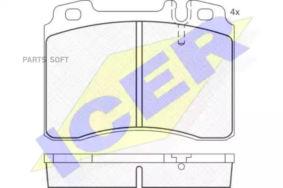 

Тормозные колодки ICER 180861