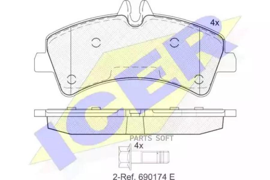 

Тормозные колодки ICER 141849