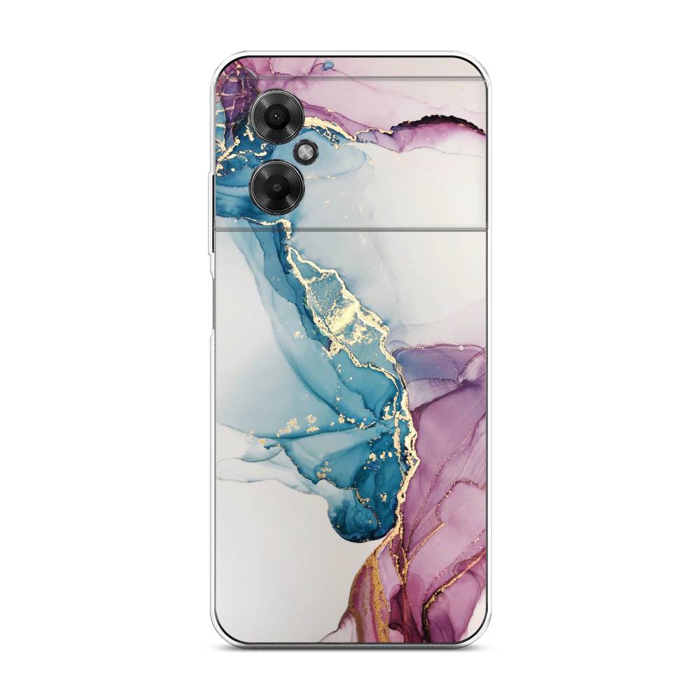 

Чехол на Xiaomi Poco M4 5G "Розовые разводы рисунок", 316550-3