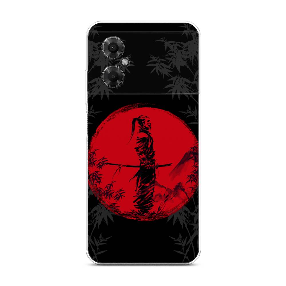 

Чехол на Xiaomi Poco M4 5G "Самурай на красном фоне", Черный;красный;серый, 316550-4