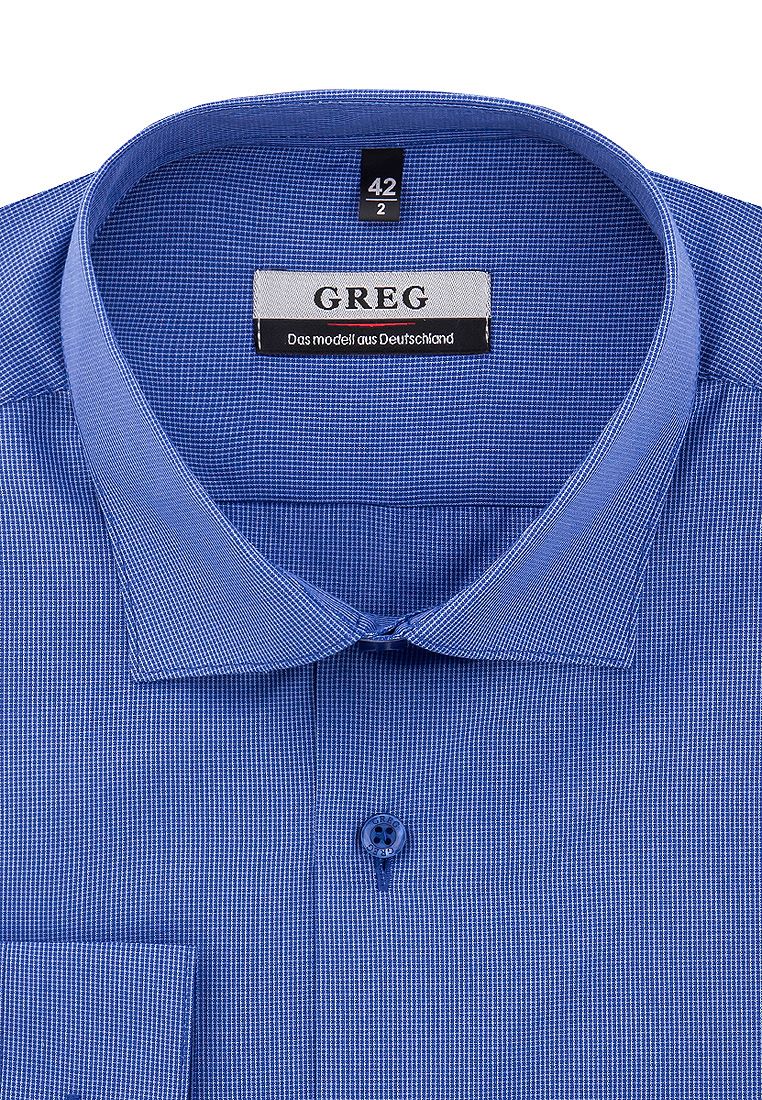 

Рубашка мужская Greg 01-00005314 синяя 40, Синий, 01-00005314