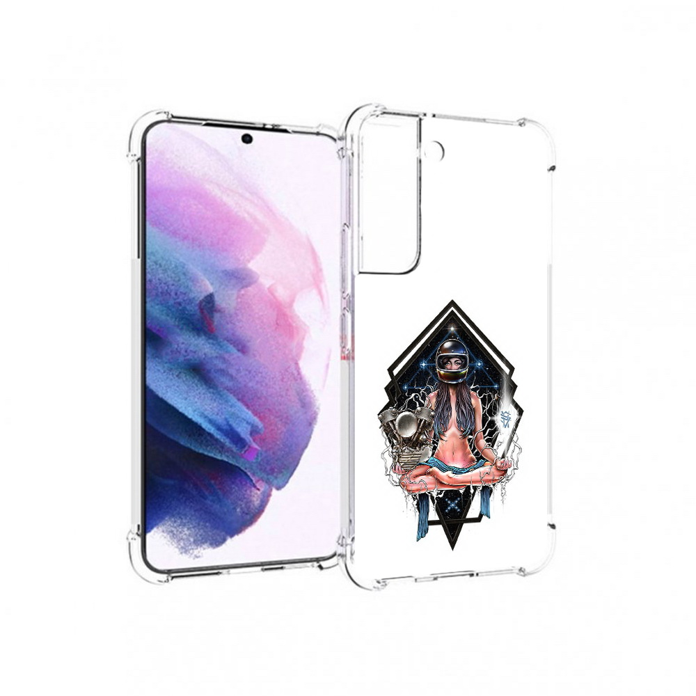 Чехол MyPads Tocco для Samsung Galaxy S22 красивая девушка в шлеме (PT194926.508.406)