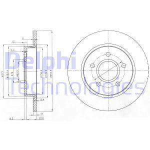 

Тормозной диск DELPHI BG3896