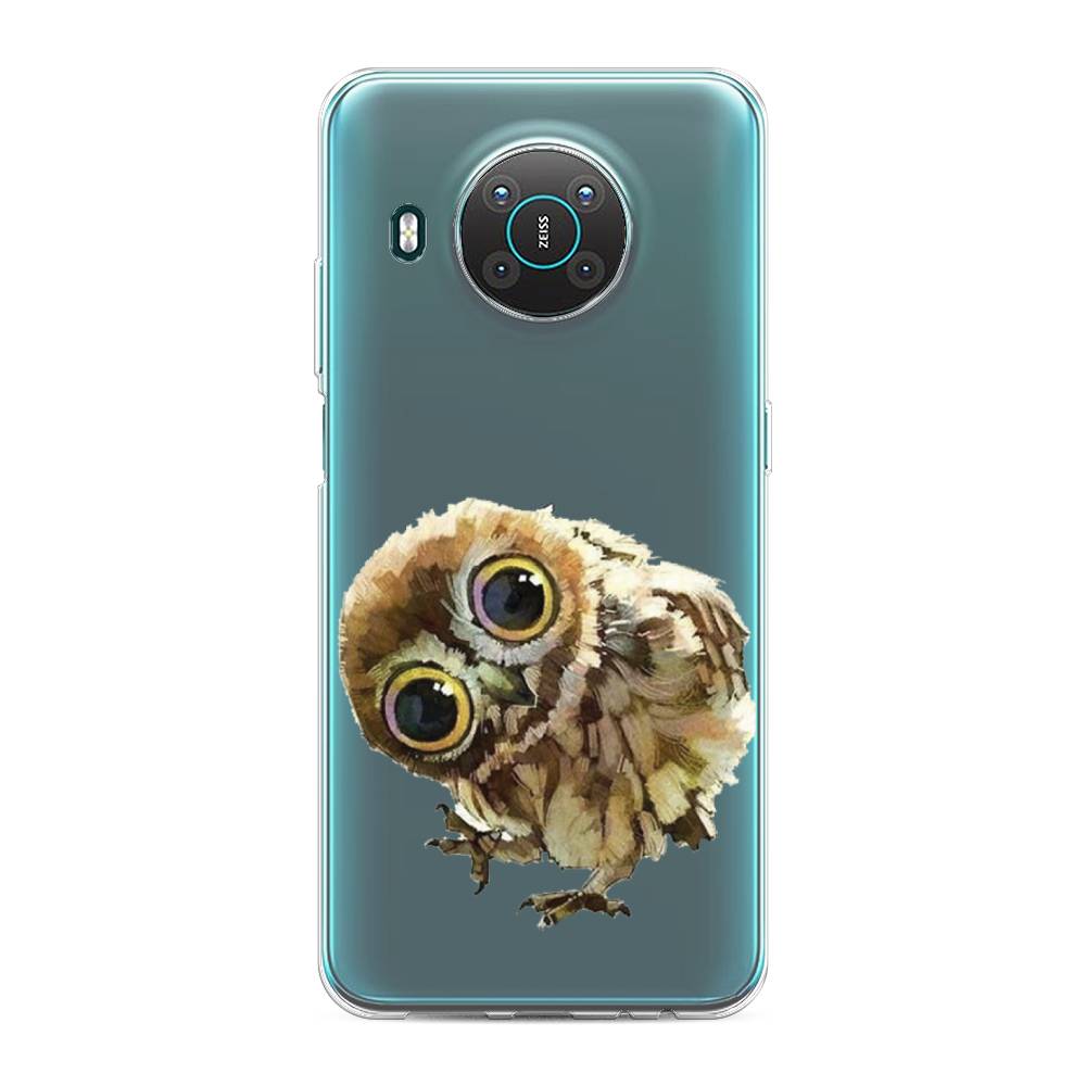 

Чехол Awog на Nokia X10 / Нокиа X10 "Любопытный совенок", Коричневый;белый;прозрачный, 124750-1
