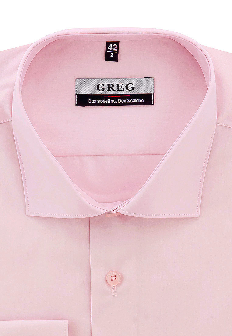 

Рубашка мужская Greg 01-00000990 розовая 41, Розовый, 01-00000990