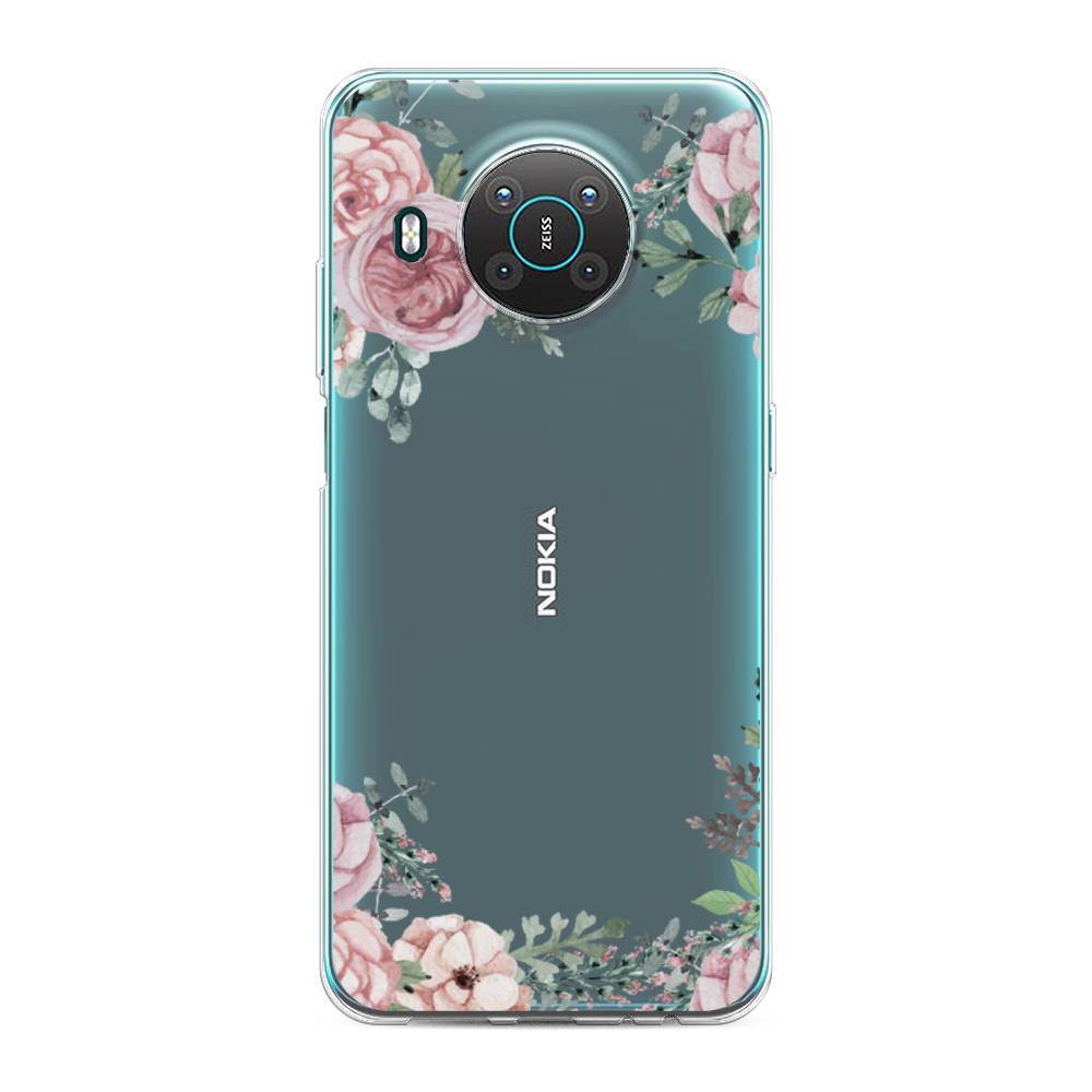 

Чехол Awog на Nokia X10 / Нокиа X10 "Нежные розы акварель", Прозрачный;розовый;зеленый, 124750-8