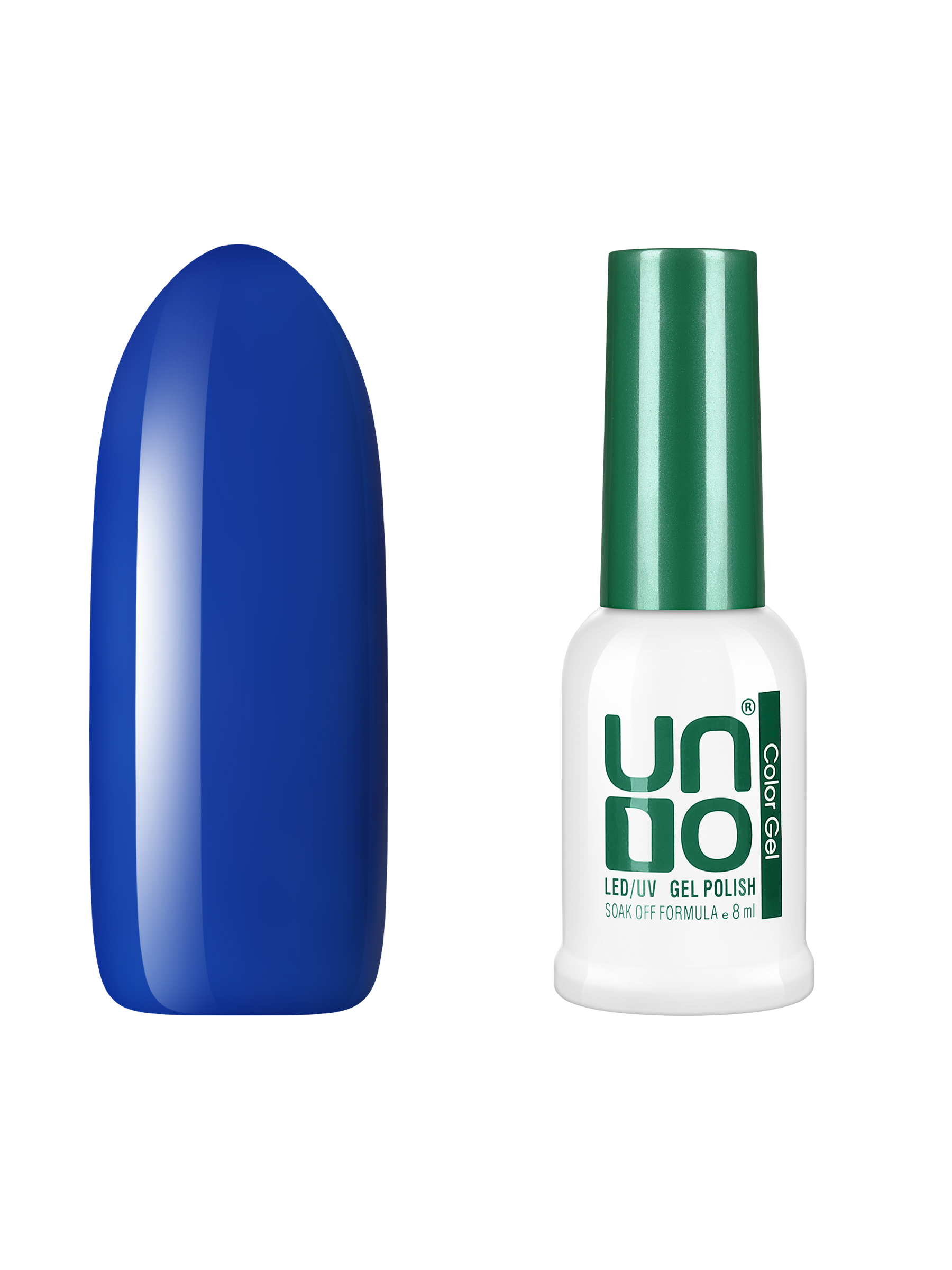 Гель лак для ногтей UNO для маникюра и педикюра, плотный стойкий насыщенный синий, 8 мл yz супер покрытие гелевый ноготь