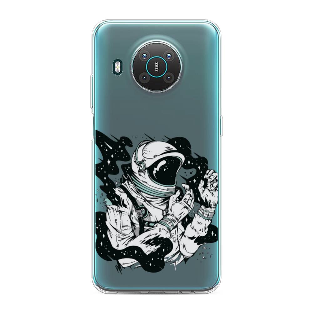 

Чехол Awog на Nokia X10 / Нокиа X10 "Космонавт арт", Черный;белый;прозрачный, 124750-7